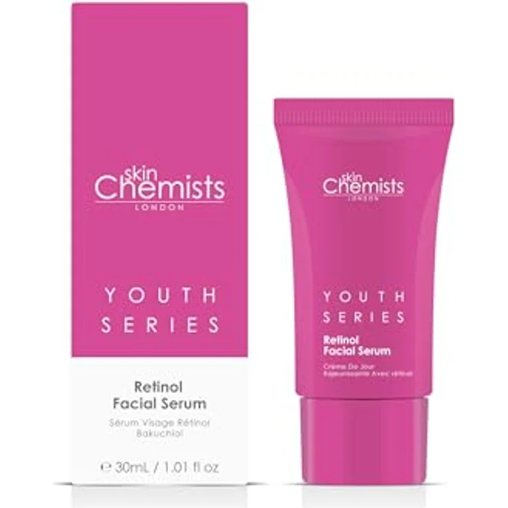 Skin Chemists Retinol und Bakuchiol Augenserum 15 ml | Fortgeschrittene Anti-Aging-Behandlung für Geschwollene Augen, Feine Linien und Falten - Pflanzliche FormelFür Schutzbarriere – Bild 1