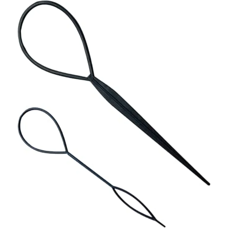 FYACCD Haarnadel, 2 Stück Hair Styling Zubehör, Kleidungsclip-Pads für DIY Frisuren, schwarz – Bild 1