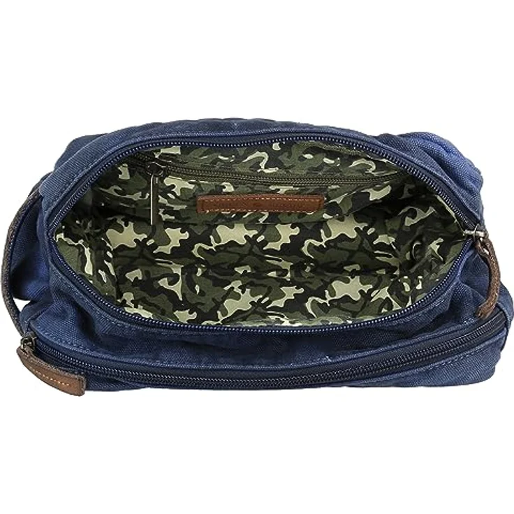 Greenburry, Necessaire Vintage Aviator Kulturbeutel 26 cm Blau (5 l) – Bild 5