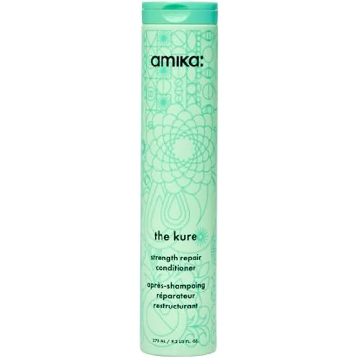 amika The Kure regenerierender Conditioner für blonde Haare, 275 ml, pflegt und stärkt das Haar, neutralisiert Gelbstich, ohne Sulfate