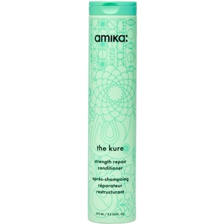 amika The Kure regenerierender Conditioner für blonde Haare, 275 ml, pflegt und stärkt das Haar, neutralisiert Gelbstich, ohne Sulfate – Bild 1