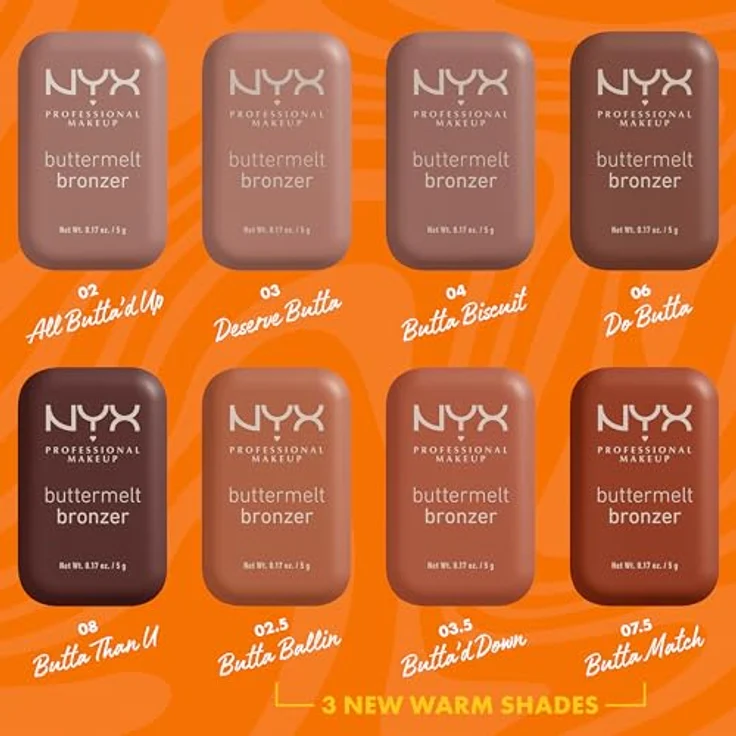 NYX Professional Makeup Buttermelt Bronzer, cremiger Bronzer in Farbton 02 All Buttad Up, 5 g für einen sonnengeküssten Teint und Konturierung – Bild 6