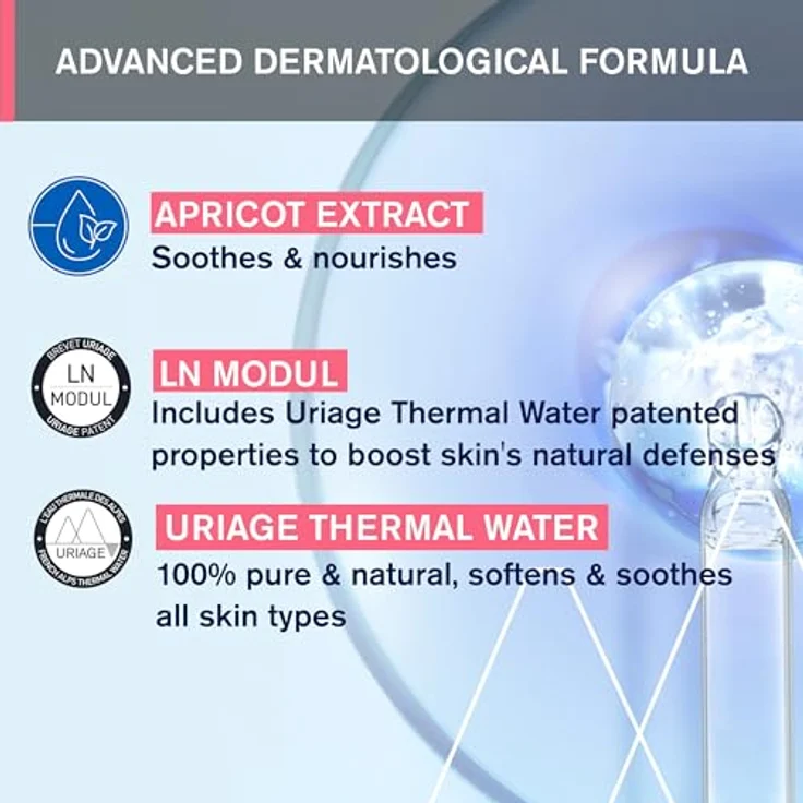 Uriage Hygiène Thermal Micellar Water - Mizellen-Reinigungswasser für empfindliche Haut, 500 ml, erfrischend und beruhigend, wasserfestes Make-up – Bild 5
