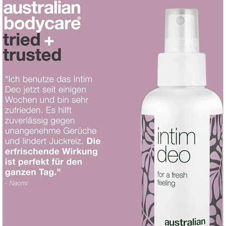 Australian Bodycare Intim Deo Geruchsblock – 100% vegan, Teebaumöl gegen unangenehmen Geruch im Intimbereich, 100 ml – Bild 5