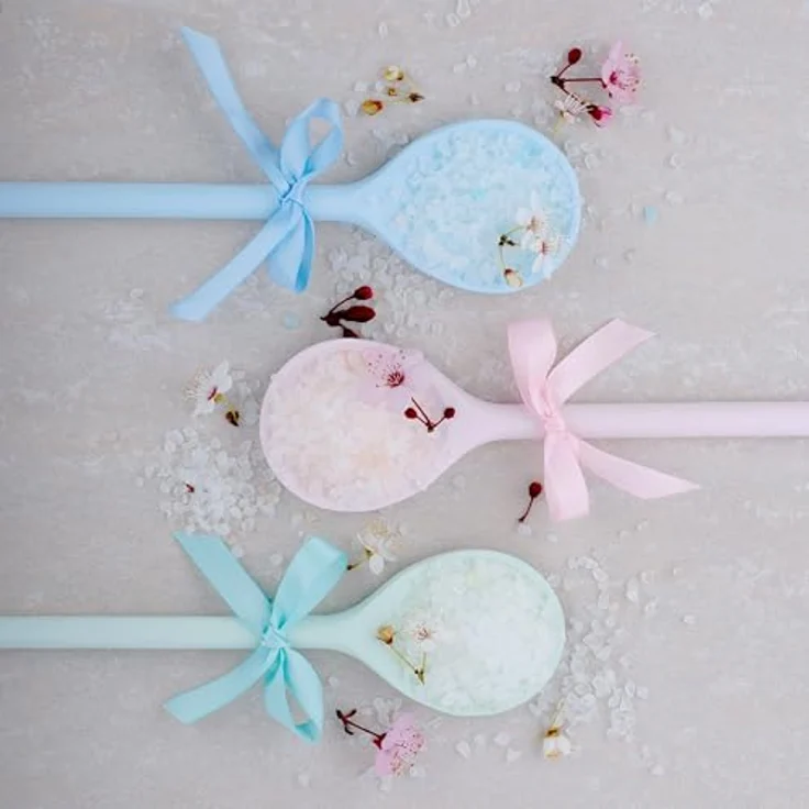 BadeFee Badesalz 500 g – Meersalz mit Mandelöl, vegan, mikroplastikfrei, made in Germany, Duft Opal: Sandelholz, Amber und Zitrone – Bild 3