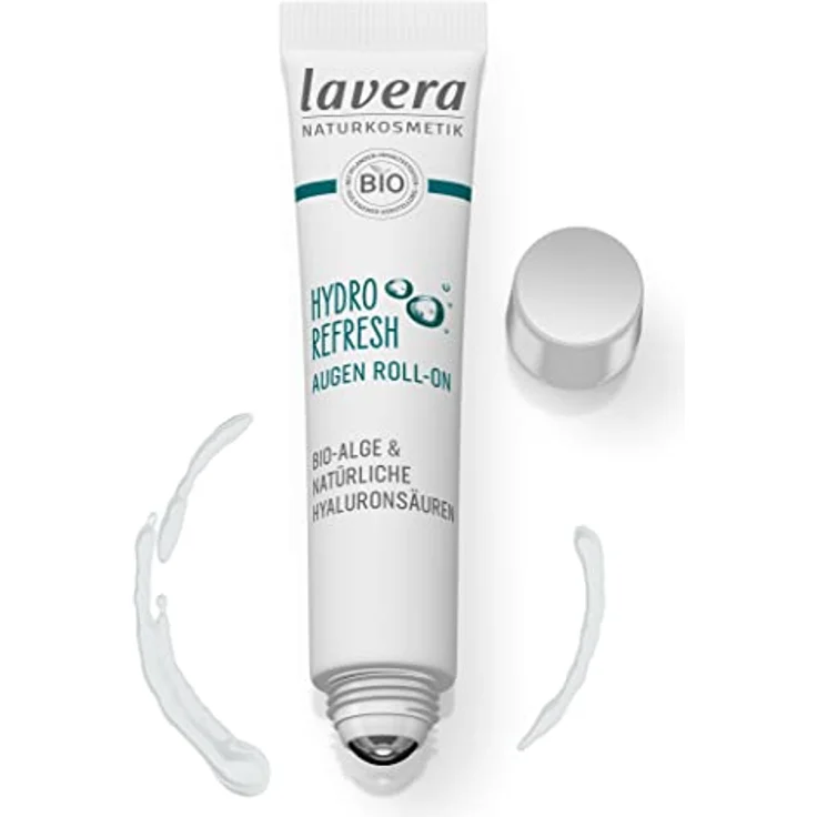 lavera Hydro Refresh Augen Roll-On - mit Alge und Hyaluronsäure - kühlt ...