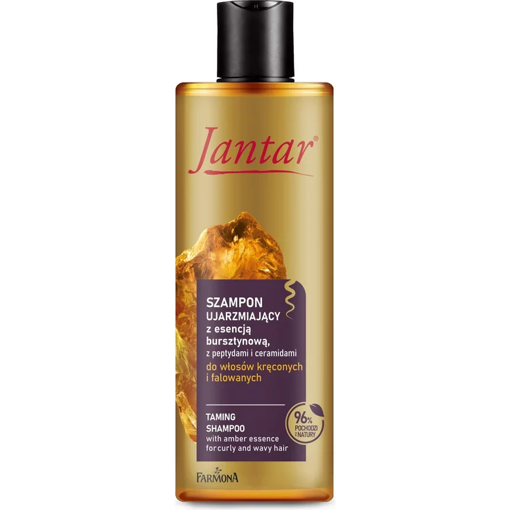 Farmona Jantar Bändigendes Shampoo, Amber-Essenz für lockiges und welliges Haar, 300 ml