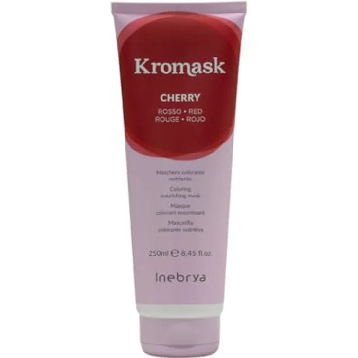 Inebrya Kromask Kirsche Farbensmaske 250 ml, nährende Farbmaske mit Algae Extract und Superfood Complex