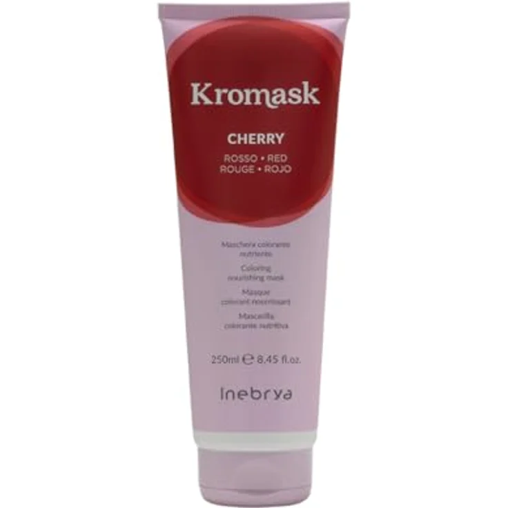 Inebrya Kromask Kirsche Farbensmaske 250 ml, nährende Farbmaske mit Algae Extract und Superfood Complex – Bild 1