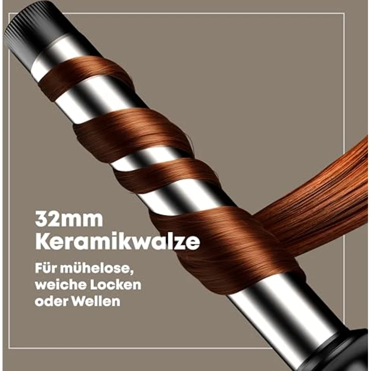 Revamp Professional Effortless Curls 32 mm Lockenstab, extralange Keramik-Tong mit variabler Temperatur 120-210 °C, Progloss™-Öle – Bild 3