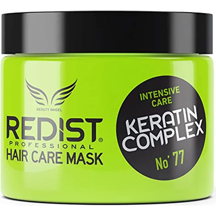 Redist Keratin Hair Care Mask 500ml | Haarmaske mit Keratin| Intensiv reparierende Haarkur | Kur spendet Feuchtigkeit ohne zu beschweren | sprödes-trockenes-strapaziertes-Haar | Intensive Care