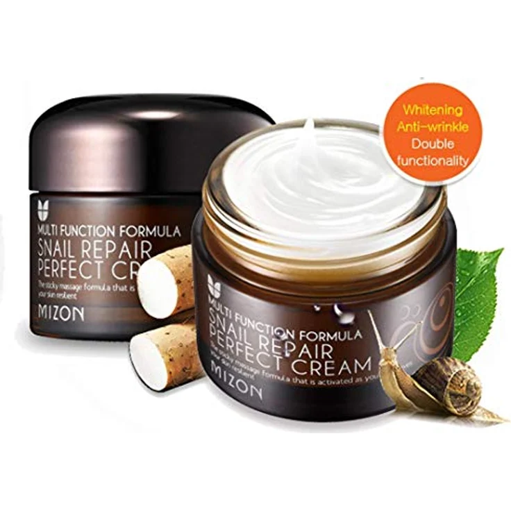MIZON Multi Function Formula Snail Repair Perfect Cream, Gesichtscreme mit regenerierenden Eigenschaften, 50 ml – Bild 4