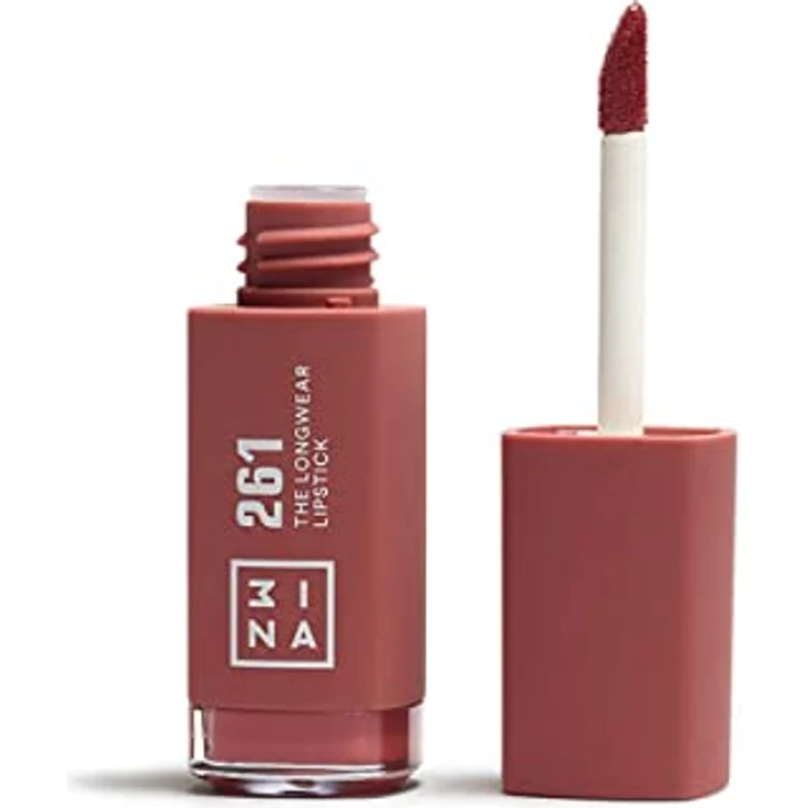 3INA The Longwear Lipstick, matte Lippenstift mit Hyaluronsäure, 6 ml, Nr. 261 - Dark Nude – Bild 1