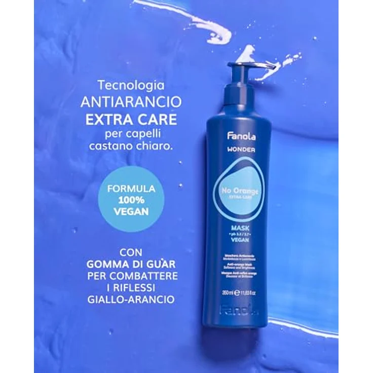 Fanola Wonder No Orange Maske, 1000 ml - Langlebig und flexibel, kühl und bequem – Bild 3