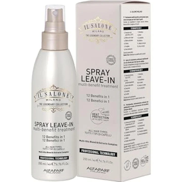 Alfaparf Milano Il Salone Milano Multi-benefit, Leave-in Haarspray für alle Haartypen, 200 ml - vegan, feuchtigkeitsspendend, erleichtert das Kämmen – Bild 3