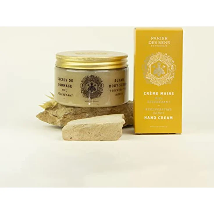 Panier des Sens - Handcreme für sehr Trockene Hände und Haut - Honig handlotion, Feuchtigkeitscreme, Handmaske - Shea Butter und Mandelöl - Handpflege aus Frankreich 97% nat. Inhaltsstoffe - 30 ml – Bild 5