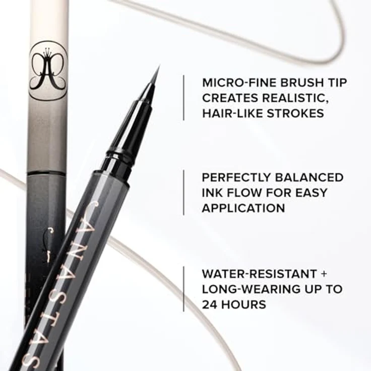 Anastasia Beverly Hills Microstroke Brow Pen, wasserfester Augenbrauenstift mit mikrofeiner Pinselspitze, Farbe Granite, 0,5 ml – Bild 3