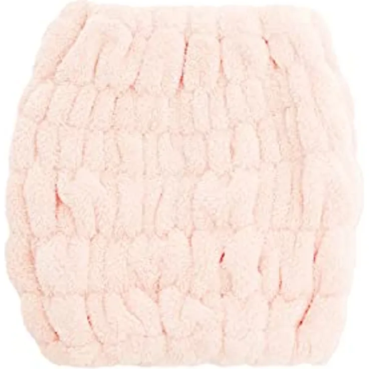 Haarband Damen Stirnband Sport Yoga Bad Dusche Spa Elastische Haarbänder für Make-up Gesichtswäsche Haarschutzband Haartuch Haar Handtuch Mikrofaser Waschbar Universalgröße (Rosa)