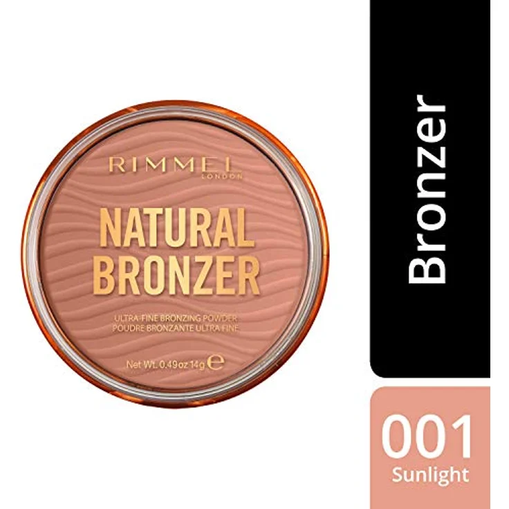 RIMMEL Natural Bronzer Gesicht Bronzer 001 Sonnenlicht 14g – Bild 3