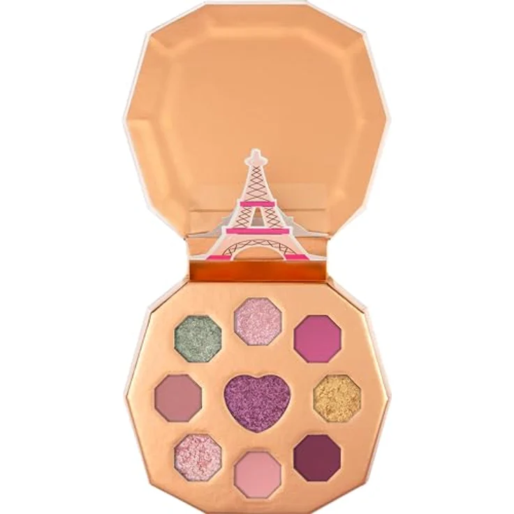 essence essence EMILY IN PARIS by essence eyeshadow palette, Lidschatten, Nr. 01, Mehrfarbig, 9 Farben, vegan, ohne Mikroplastikpartikel, Nanopartikel frei, ohne Parfüm, 1er Pack (5.6g) – Bild 2