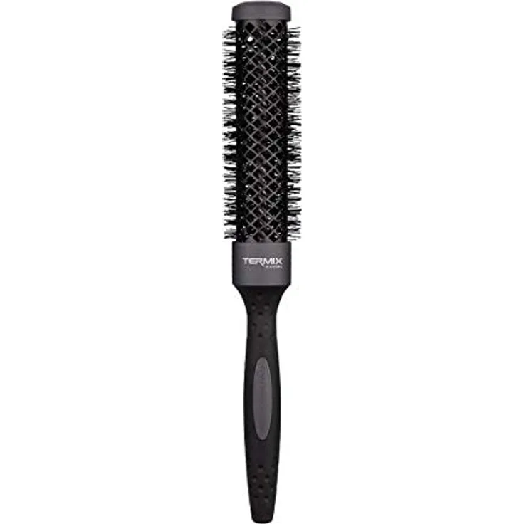 Termix Evolution XL. Thermische Rundhaarbürste mit 3 cm längerem Keramikrohr für langes Haar. Reduziert dank seiner ionisierten Fasern und des Anti-Haft-Rohrs die Trocknungszeit. Durchmesser: 28 cm.