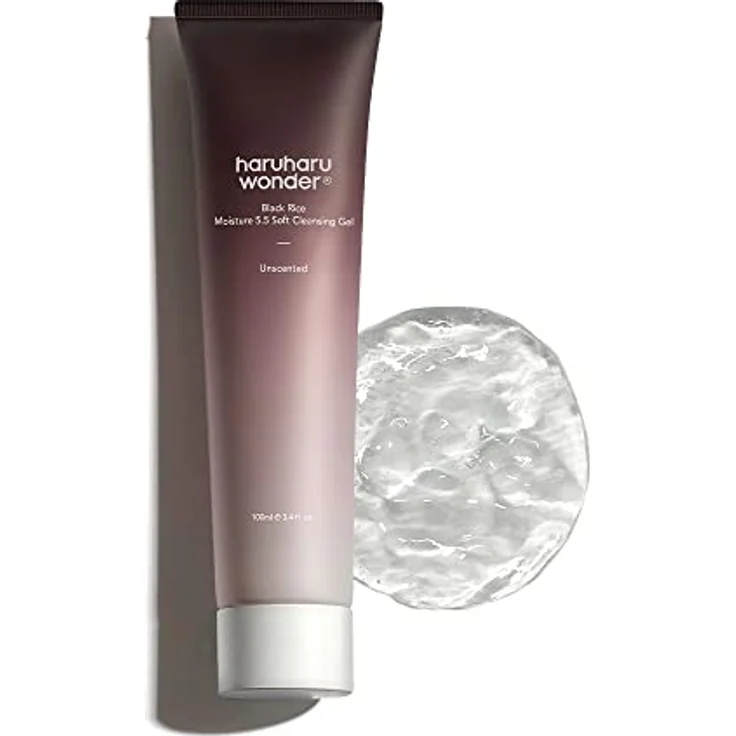Haruharu Wonder Black Rice Moisture, sanftes Reinigungsgel für empfindliche Haut, 100 ml, vegan und parfümfrei – Bild 1