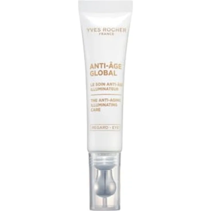 Yves Rocher Anti-Aging Korrigierende & Illuminierende Augenpflege mit Gold-Achillea, glättet Fältchen & erhellt den Blick, 15 ml