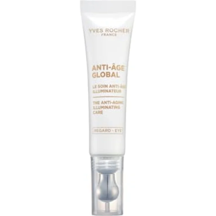 Yves Rocher Anti-Aging Korrigierende & Illuminierende Augenpflege mit Gold-Achillea, glättet Fältchen & erhellt den Blick, 15 ml – Bild 1