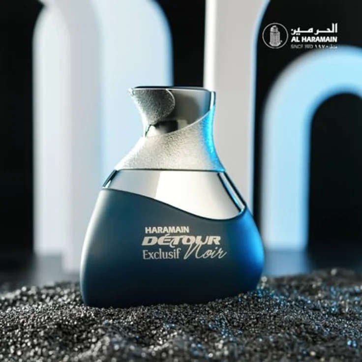 Al Haramain Detour Noir Exclusif 100ml Eau de Parfume Spray | Arabian Perfume for Women | Luxury Unisex Scent, Almond, Mandarin Orange, Bergamot, Rose, Vanilla, Coffee – Bild 4
