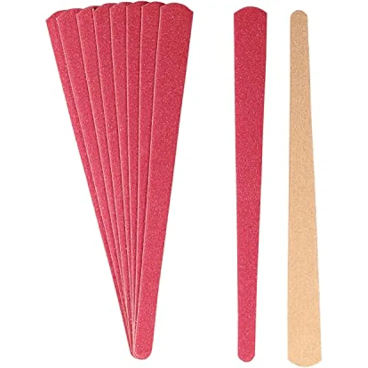 TITANIA Sand-Nagelfeilen, Circa 15 cm, 10 Karte, Holzqualität, 1er Pack (1 x 21 g)