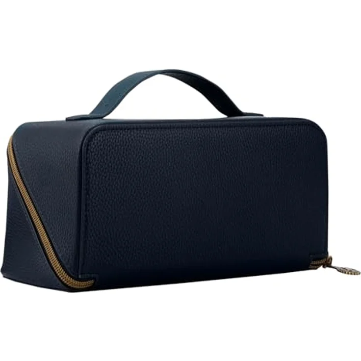 PiP Studio Cyrille Kosmetiktasche, Beauty Case in Blau mit 2 Fächern und 5 Taschen, vegan – Bild 2
