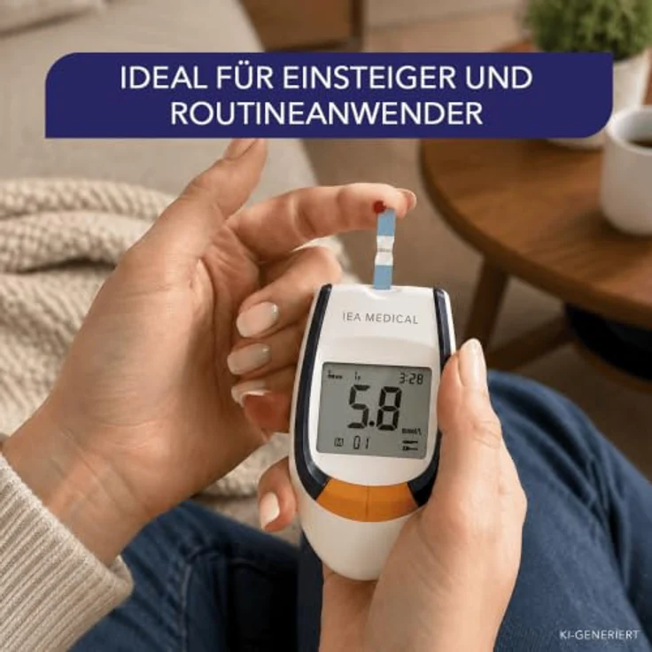 IEA Medical Blutzucker-Teststreifen für AC-309, 50-tlg., klinisch verifiziert, für Diabetes- und Glukoseüberwachung – Bild 4