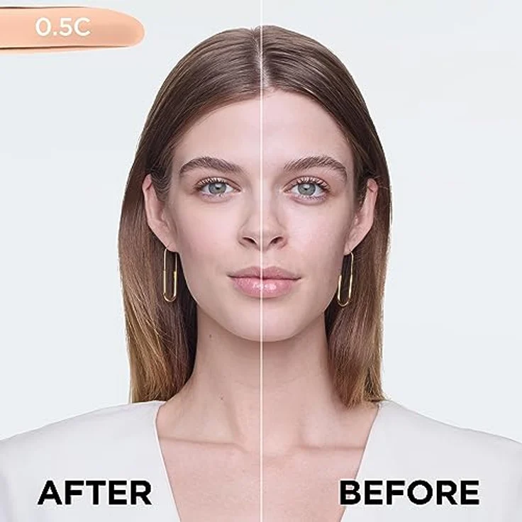 L'Oréal Paris Make up, Flüssige Foundation mit Hyaluron und Aloe Vera, Perfect Match Make-Up, Nr. 0.5.R/0.5.C Rose Porcelain, 30 ml – Bild 4