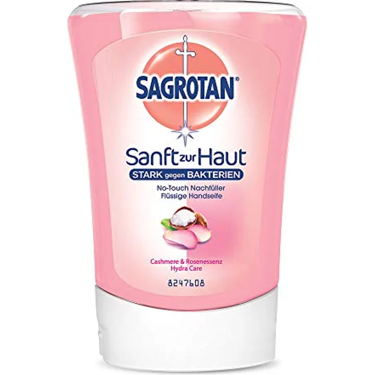 Sagrotan No-Touch Nachfüller Cashmere & Rose – für den automatischen Seifenspender – 1 x 250 ml Handseife im praktischen Vorteilspack – Bild 2