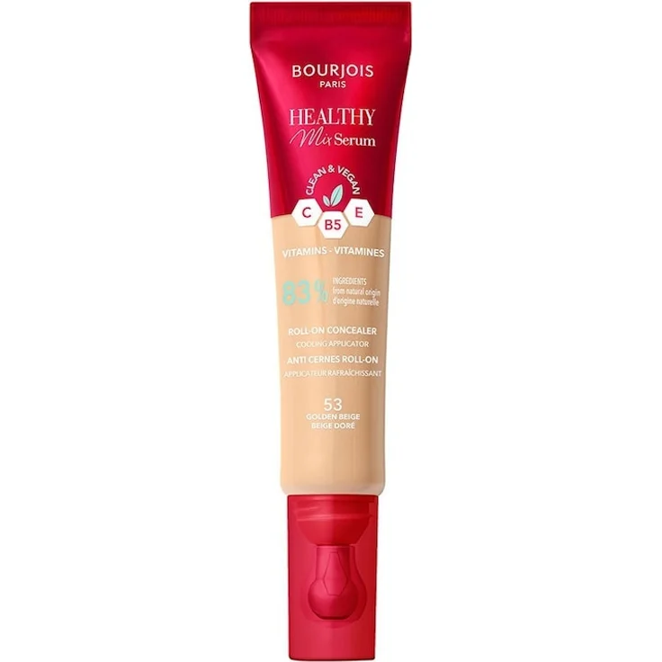 Bourjois Healthy Mix Serum Concealer, 11 ml, flüssiger Concealer mit Vitaminmischung, 53 Golden Beige