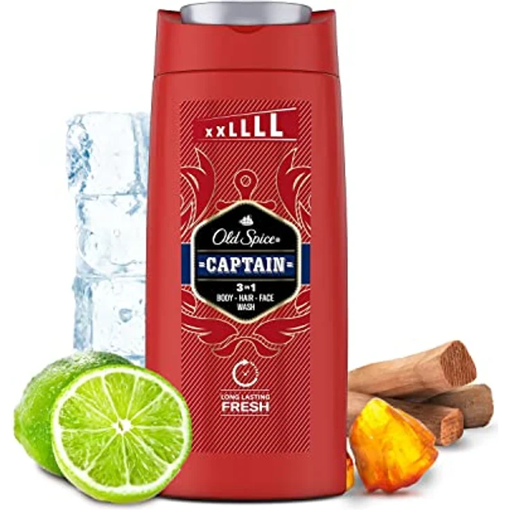 Old Spice Captain Duschgel & Shampoo Für Männer 675 ml, 3-in-1, Lang Anhaltend Frisch – Bild 2