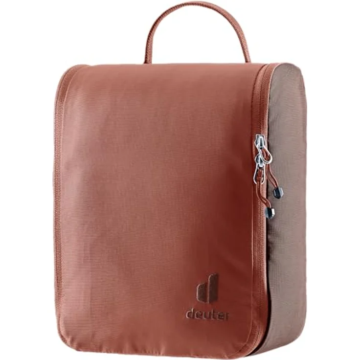 Deuter Wash Center II, Necessaire mit 5 l Volumen, spritzwasserfest, rot, inklusive abnehmbarem Spiegel und herausnehmbarer Netztasche – Bild 1