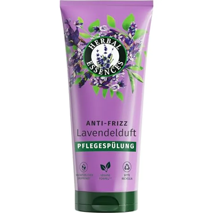 Herbal Essences Sanfte Reinigung Spülung mit Lavendelduft 250ml - Vegan, Natürlichen Ursprungs, ohne Frizz