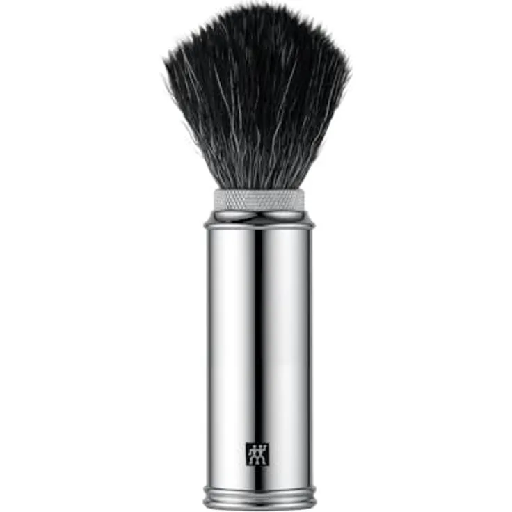 Zwilling Beauty ZWILLING Rasierpinsel (Reisetauglich, Kunsthaar, Abschraubbarer Rasierkopf, Vegan, Extra pflegeleichte und weiche Borsten), Silber