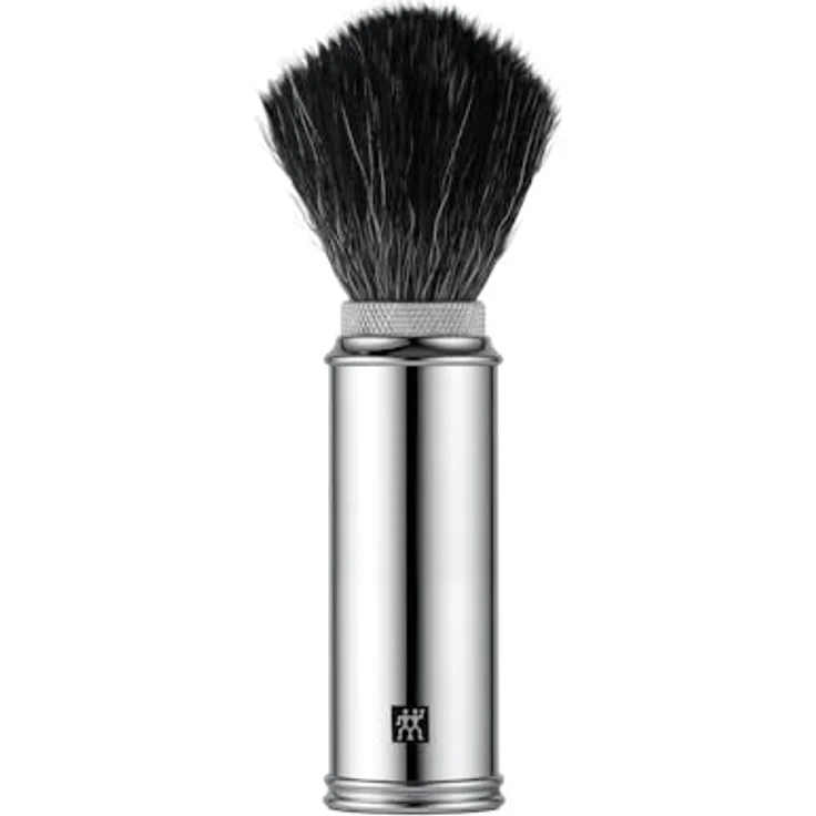 Zwilling Beauty ZWILLING Rasierpinsel (Reisetauglich, Kunsthaar, Abschraubbarer Rasierkopf, Vegan, Extra pflegeleichte und weiche Borsten), Silber – Bild 1