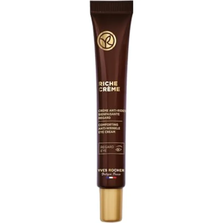 Yves Rocher RICHE CRÈME - Regenerierende Anti-Aging Augencreme - Mit Öl aus 1000 Rosen für intensive Zellregeneration - 14 ml