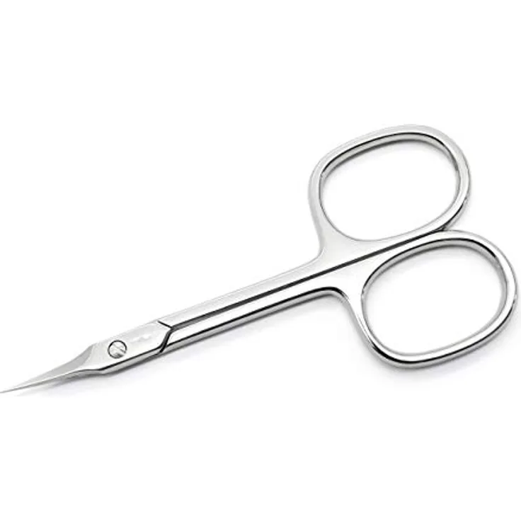 remos professional body care REMOS Nagelhautschere, 9,5 cm aus gehärtetem Stahl, präzise Klingen mit gebogenem Schneideblatt, verstellbare Schraube