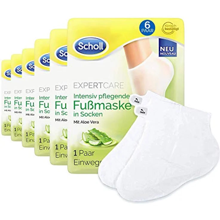 Scholl Intensiv Aloe Vera Fußmaske 3 Stück – Bild 1