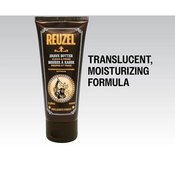 Reuzel Clean & Fresh Rasierbutter, Feuchtigkeitsspendende Rasur mit Ultragleitender Klarer Formel, 100 ml – Bild 5