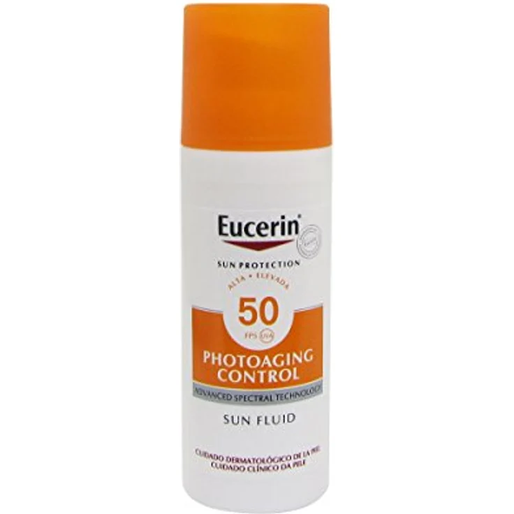 Eucerin Sun Anti-age Gesichtsfluid Spf50 50ml, Sonnencreme mit Anti-Aging Wirkung – Bild 1