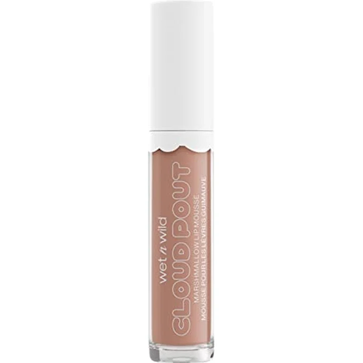 wet n wild Cloud Pout Marshmallow Lip Mousse Lippenstift, 3 ml, Farbe Fluffernutter, pflegende Formel mit Arganöl und Vitamin E – Bild 3