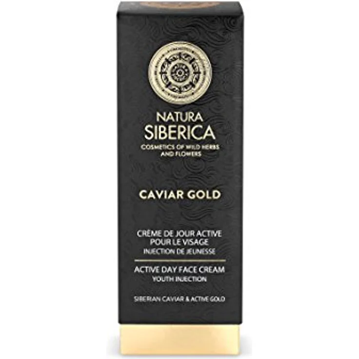 Natura Siberica Aktywnie odmładzający krem na dzień z kawiorem i złotem Caviar Gold, Gesichtscreme mit hochwertigen Inhaltsstoffen, 30 ml – Bild 2