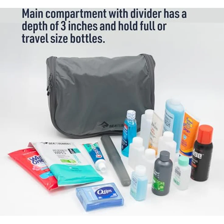 Sea To Summit Ultra-Sil Hanging Toiletry Bag, Necessaire mit 6 l Volumen, wasserabweisend, Türkis – Bild 4