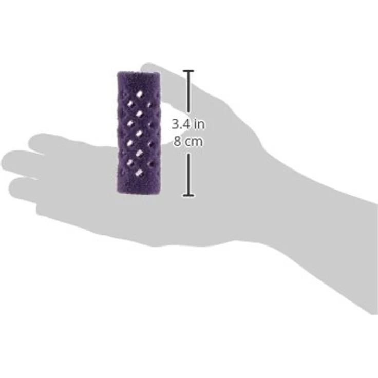 Efalock Professional Metallwickler beflockt, 15 mm, lila, 2er Pack, (2x 12 Stück) – Bild 2
