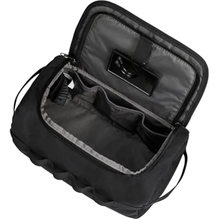 Jack Wolfskin Kulturbeutel KONYA WASHBAG, recyceltes ARMATECH PLUS 600D-Gewebe, abnehmbarer Spiegel, mehrere Fächer, grau – Bild 3